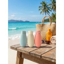 Nisar Store Travel Boy 60 ml Seyahat Tipi Şampuan Şişesi Seti – Sızdırmaz, Yeniden Doldurulabilir Silikon Kap – Tsa Uyumlu