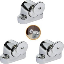 SÜS Manyetik Kapı Tamponu Stoperi Nikel Kapı Stopu Mıknatıslı (3 Adet)