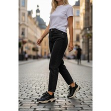 In Step Nizie Retro Stil Siyah Comfort Taban Kadın Sneaker Ayakkabı