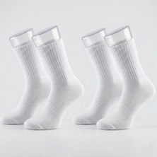 Bumerangspor Pamuklu Spor Antrenman Tenis ve Günlük Kullanım Için 2'li Çorap Seti