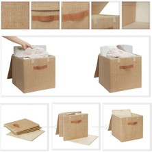 SÜS 3'lü Jüt Kapaklı Kutu Set