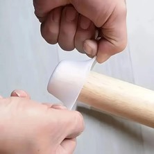 Nisar Store Silikon Ayak Koruyucu Kapak 8'li Set | Kaymaz ve Sessiz Ped | Zemin Çizilmesini Önler | Masa ve Sandalyeler Için Uyumlu | Beyaz & Gri Renk Seçenekli