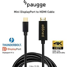 SÜS 4K 60Hz Hdr Hdcp 2.2 Destekli Mini Displayport To HDMI Kablo (MDP14HD20A-PRO)