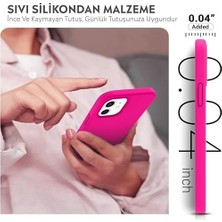 SÜS Kılıf Ince Sıvı Silikon 3 Katmanlı Tam Kaplamalı Yumuşak Jel Kauçuk Kılıf Kapak (Açık Pembe, 11)
