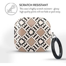 SÜS Burga Airpods 4 ile Uyumlu Kılıf, Monogram