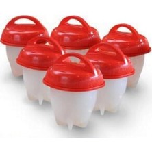 SÜS -Silikon Yumurta Haşlama Kabı 6'lı