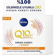 SÜS Q10 Plus C Kırışıklık Karşıtı Spf 15 Gündüz Bakım Kremi Enerji (50 Ml)
