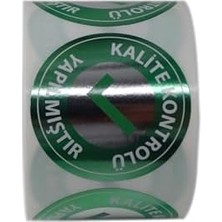 Nisar Store Kalite Kontrolü Yapılmıştır Etiketi Pp 5cm Çapında 500 Adet Ürünlerinizin Kontrol Edildiğini Belirtin. (Sayıldı Etiketi Yerine Kullanılabilir)