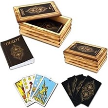 SÜS Star Okey Tarot Oyun Kartı Ahşap Kutulu