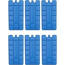 Nisar Store 6 Adet Akü Soğutma Özellikli Jel Sıvılı 400ML Kaset Termos Buz Aküsü 60 Saat Koruma Ce Belgeli