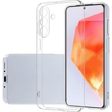 SÜS Galaxy ile Uyumlu A17 Kılıf Süper Silikon Kapak Şeffaf