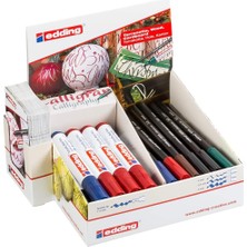 SÜS Edding 4 – 51538 Calligraphy Xmas Ekran Pen ve Marker, 38 Parça, Karton, 180 x 90 x 200 mm