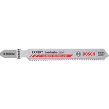 SÜS Professional 3x Expert 'laminate Clean' T 128 Bhm Dekupaj Testere Bıçakları (Dolu Laminant, Pvc, Hpl Yüksek Basınçlı Laminant, Uzunluk 92 Mm, Aksesuar Dekupaj Testeresi)
