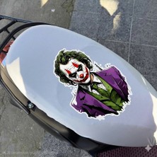 Şimika Joker Desenli Beyaz Penye Motorsiklet Sele Kılıfı 1.kalite Penye Likralı Kılıf