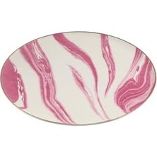 SÜS 04ALM002903 Exotic Desen 6 Düz Tabak 27 Cm, Porselen