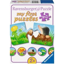 Nisar Store 73139 Puzzle Bahçe Hayvanları, 9 x 2 Parça