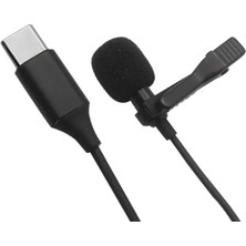 DS LLC Ieg™  Type-C 2 Metre Double Mikrofon - Siyah