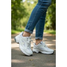 In Step Nizie Retro Stil Beyaz Comfort Taban Kadın Sneaker Ayakkabı
