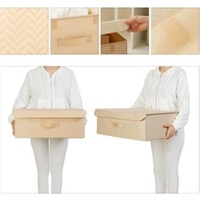 SÜS Bej Kapaklı Kutu 48 x 40 x 19 cm