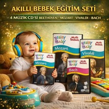 Akıllı Bebek Eğitim Seti – 4 Müzik Cd’si Beethoven – Mozart- Vıvaldı- Bach