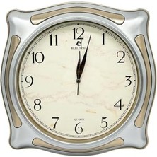 SÜS BL-1056 Serisi Klasik Kadran Sessiz Akar 30 cm Duvar Saati Gri-