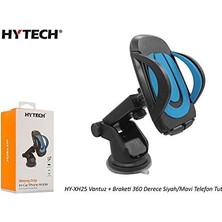 SÜS Hytech HY-XH25 Vantuz + Braketi 360 Derece Siyah-Mavi Telefon Tutucu