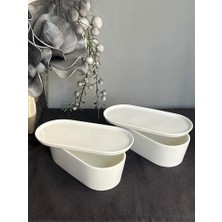 SÜS Be Original 20 cm 2'li Oval Kapaklı Fırın & Saklama Kabı