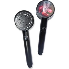 SÜS Duş Başlığı Ayarlı Turbo Fanlı Siyah KTX-2999