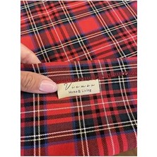 SÜS Viemso Dokuma Ekose Kırmızı Yeşil Peçete, 4 Adet