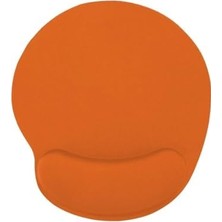 SÜS Bilek Destekli Jel Mouse Pad,ergonomik Kaymaz Taban,oyun ve Ofis Için Fare Altlığı,suya Dayanıklı (Turuncu)