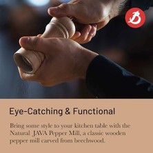 Nisar Store 245 Karabiber Değirmeni, Kayın, Doğal/değirmeni Paslanmaz Çelik 14 cm