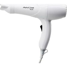 Nacario Alize Beyaz Saç Kurutma - Fön Makinesi + Dar Şekillendirici Başlık 2 Kademe Isı Ayarı 1200W (5264)