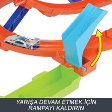 Nisar Store Bumerang Çemberli Yarış Pisti Bumerang Çemberli Yarış Pisti, 1:64 Ölçekli Oyuncak Araba, Kolayca Saklanabilir HTK16