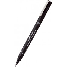 Uni-Ball Pin 1.0 Fine Line Kesik Uçlu Kalem Fine Liner Drawing Pen Siyah PINCS1-200 (12 Li Paket)