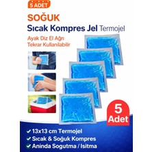 Eco Lounge 5'li Avantaj Küçük Boy Soğuk Sıcak Kompres Buz Jel Termojel El Ayak Diz Ağrı Tekrar Kullanılabilir