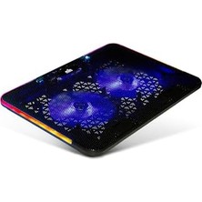 Nisar Store Mila Serisi M2 R-Type Rgb Işıklı, 2 Büyük Fan, Telefon Standı,2 USB Notebook Soğutucu Stand