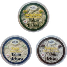 Ege'den Her Yere Nazhel Karışık Helva Resitali(Sade-Kakaolu-Antep FISTIKLI)450 Gr. x 3 Adet