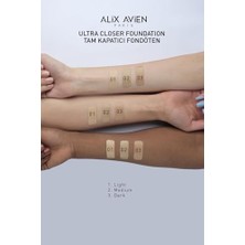 Nisar Store Ultra Kapatıcı Nemlendirici SPF35 Faktör ve E & C Vitaminli Fondöten - Ultracloser Foundation 02