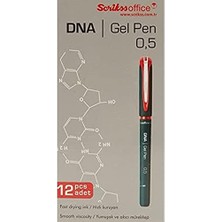 SÜS Dna Jel Tükenmez Kalem 12'li Ambalaj Kırmızı 0.5 mm