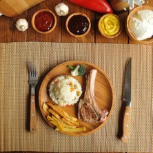 SÜS Bambum Penne – Tabak Büyük 28 cm