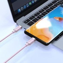 SÜS Gnp Transparent Type-C To Type-C 1.2 Metre Pembe