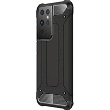 SÜS Galaxy S21 Ultra Kılıf Rugged Armor Siyah