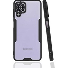 SÜS Galaxy M32 Kılıf Kamera Korumalı Arkası Mat Silikon Platin