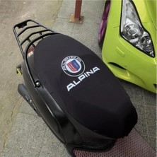 Şimika Alpina Siyah Penye Motorsiklet Sele Kılıfı 1.kalite Likrali Penye Yıkanabilir