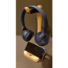 SÜS Devewood Ahşap Telefon Tutuculu Kulakık Standı