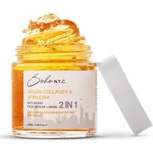 SÜS Vegan Kolajen Anti Aging-Yaşlanma Karşıtı Durulanmayan Maske Etkili Serum 100 ml
