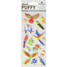 SÜS Productions Kabarık Çıkartmalar, Kuşlar, 3'lü Paket, 3 Adet