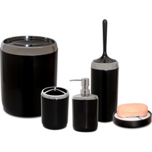 SÜS Lima Xl Krom Dekorlu Seti/siyah