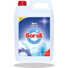Borsil Boru Aktif Jel 5 LT Lavabo Ve Gider Açıcı Nano Teknoloji Koku Giderici Yoğun Formül
