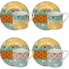 SÜS Art Eliana Dörtlü Kahve Fincanı Seti